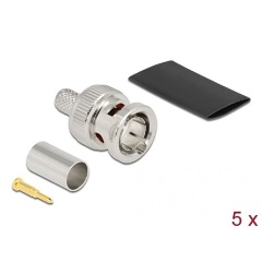 Delock BNC apa RG59 krimpelésére illeszkedő süllyesztő csővel