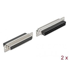 Delock D-Sub 37 tűs krimpelhető hüvely, fém 2 db.