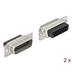 Delock D-Sub HD 26 tűs krimpelhető apa, fém 2 db.