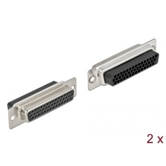 Delock D-Sub HD 44 tűs krimpelhető hüvely, fém 2 db.
