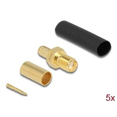 Delock RP-SMA anya LMR200 krimpelésére illeszkedő süllyesztő csővel