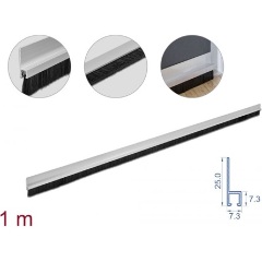 Delock 20 mm hosszú, egyenes kefeszalag 1 m hosszú alumínium foglalattal Delock 20 mm hosszú, egyenes kefeszalag 1 m hosszú alumínium foglalattal