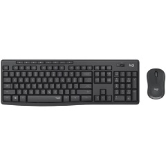 Logitech MK295 Silent vezeték nélküli cseppálló magyar membrán billentyűzet + egér szürke