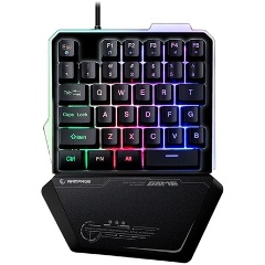 Rampage KB-R24 X-MINI USB egykezes gaming billentyűzet fekete