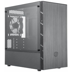 Cooler Master MasterBox MB400L táp nélküli ablakos MT Mini Tower számítógépház fekete-szürke (without ODD)