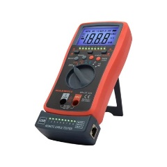 Maxwell 25334 digitális automata kábelteszter multimeter fekete-piros