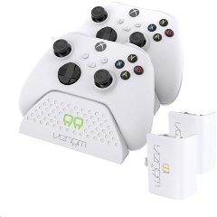 VENOM XBOX Series S/X Kiegészítő 2db akkumulátor + 3m Töltő kábel Fehér, VS2872
