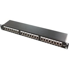 Logilink Cat.6 Patch Panel 24-Port 19" STP, black, PrimeLine