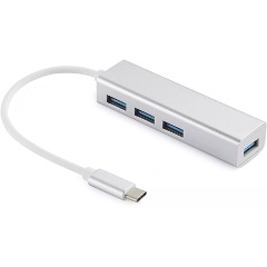 Sandberg Saver 4-portos USB-C USB3.0 hub ezüst