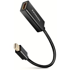 Axagon Mini DisplayPort 1.2 -> HDMI 1.4 M/F adapter fekete