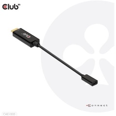 Club 3D CAC-1333 HDMI 2.0 -> USB-C M/F aktív adapter 0.2m fekete