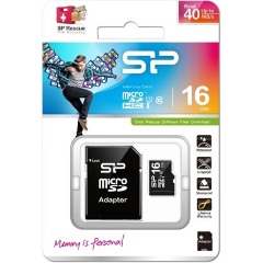 Silicon Power 16GB (+adapter) Class 10 vízálló ütésálló microSDHC memóriakártya BOX fekete