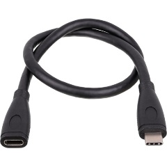 Akyga AK-USB-32 USB-C 3.2 Gen2 -> USB-C 3.2 Gen2 M/F adatkábel hosszabbító 0.3m fekete