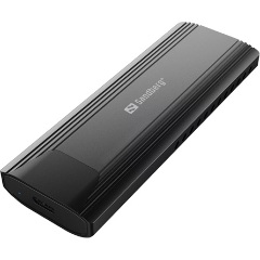 Sandberg 136-39 M.2 2280 PCIe NVMe USB3.2 Gen 2×1 C külső ház fekete (aluminium)