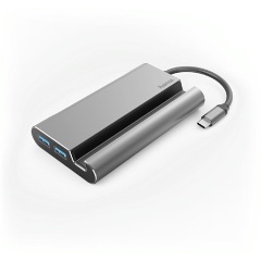 Hama 200102 FIC 7-in-1 7-port USB-C dokkoló szürke