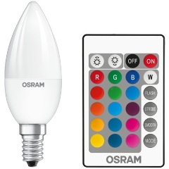 Osram Star+ 250lm RGBW E14 gyertya LED fényforrás