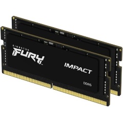 Kingston FURY Impact 16GB 4800MT/s DDR5 - SODIMM memória Non-ECC Unbuffered CL38 Kit of 2 fekete