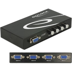 Delock 4 portos VGA switch manuális Delock 4 portos VGA switch manuális
