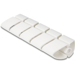 Delock 75 x 45 mm-es kábelcsatornához alkalmas foglalati elem, 5 db. ezüst fehér