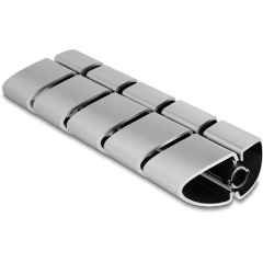 Delock 75 x 45 mm-es kábelcsatornához alkalmas foglalati elem, 5 db. ezüst színű
