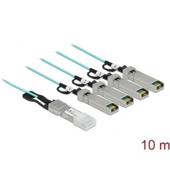 Delock QSFP+ -> 4db SFP+ M/M adatkábel 10m kék