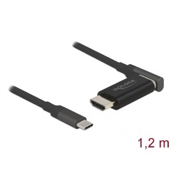 Delock 66685 USB-C / Thunderbolt -> HDMI 2.0 M/M video kábel 1.2m fekete DP Alt Mode