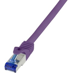 LogiLink Ultraflex RJ45 CAT6A S/FTP -> RJ45 CAT6A S/FTP M/M adatkábel 1m lila