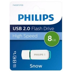 Philips 8GB Snow USB 2.0 pendrive BOX fehér