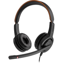 Axtel Voice UC40 duo fejhallgató headset fekete