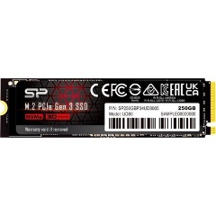 Silicon Power UD80 250GB PCIe x4 (3.0) M.2 2280 SSD fekete