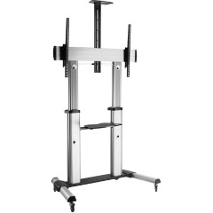 Equip 650605 60"-100" monitor TV gurulós tartó állvány fekete-ezüst