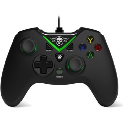 Spirit of Gamer PGX Wired USB-A gamepad játékvezérlő fekete-zöld