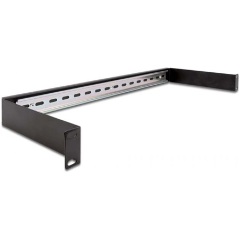 Delock 19  DIN sin panel 1U fekete