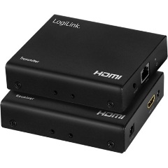 LogiLink HD0030 2-portos HDMI RJ45 video splitter fekete