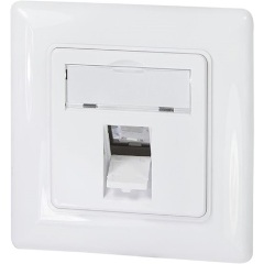 Logilink Keystone előlap 1 modulhoz, német típusú, fehér