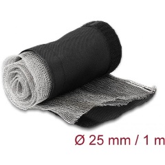 Delock Hőellenálló EMI Shielding fonott borítás tépőzáras rögzítővel, 1 m x 25 mm méretű, fekete