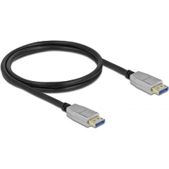 Delock Displayport 2.0 -> Displayport 2.0 M/M video kábel 1m fekete