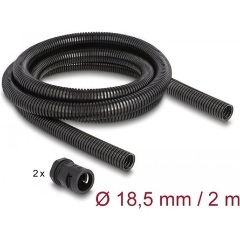 Delock Kábel védő borítás 2 m x 18,5 mm PG13,5 vezeték csatlakozós készlet fekete