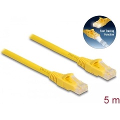 Delock RJ45 CAT6A U/UTP -> RJ45 CAT6A U/UTP M/M adatkábel 5m sárga gyors kereső funkció