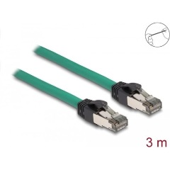 Delock PROFINET RJ45 CAT5e SF/UTP -> RJ45 CAT5e SF/UTP M/M adatkábel 3m zöld