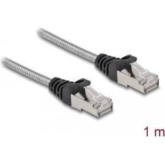 Delock RJ45 CAT6A U/FTP -> RJ45 CAT6A U/FTP M/M adatkábel 1m fém