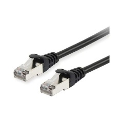 Equip RJ45 CAT6A S/FTP -> RJ45 CAT6A S/FTP M/M adatkábel 0.25m fekete