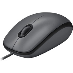 Logitech M100 optikai USB egér fekete
