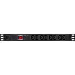 LogiLink PDU8A02 19" PDU 8db C13 rack elosztó fekete