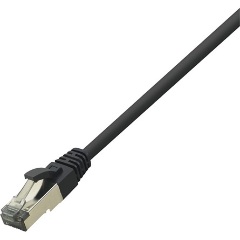 LogiLink PrimeLine RJ45 CAT8.1 S/FTP -> RJ45 CAT8.1 S/FTP M/M adatkábel 1m fekete