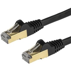 StarTech RJ45 CAT6A 10Gb STP -> RJ45 CAT6A 10Gb STP M/M adatkábel 1.5m fekete