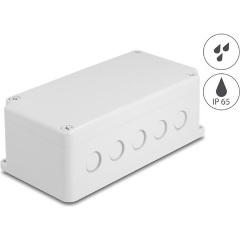 Delock Installációs ház kábel bemenetekkel 200 x 100 x 70 mm nagyságú szürke