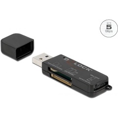 Delock SuperSpeed USB kártyaolvasó SD / Micro SD / MS memóriakártyákhoz