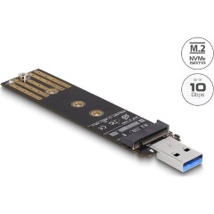 Delock Combo Converter M.2 NVMe PCIe vagy SATA SSD USB 3.2 Gen 2-vel