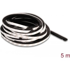 Delock Öntapadós kefe csíp 10 mm széles - hossza 5 m fekete